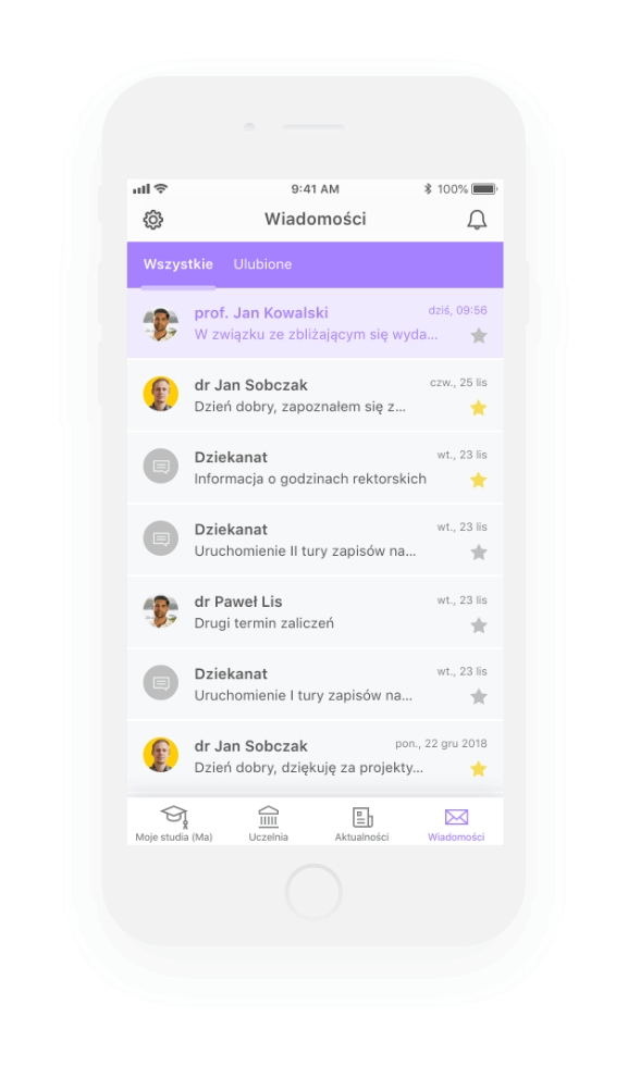 mobile app screen
