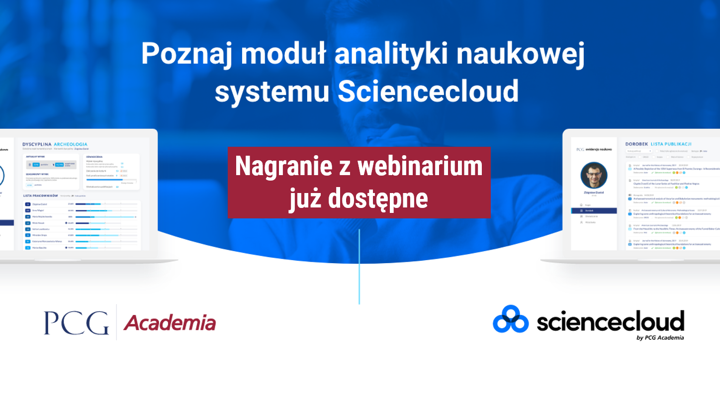 poznaj moduł analityki naukowej systemu sciencecloud