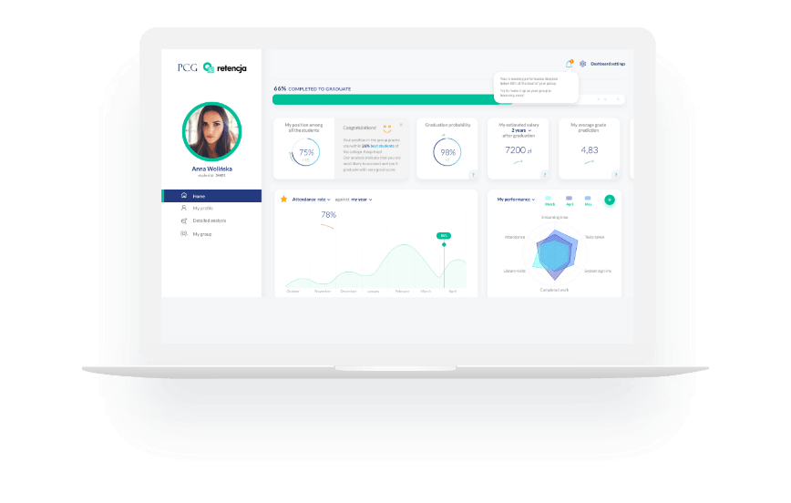 ekran studenta educloud