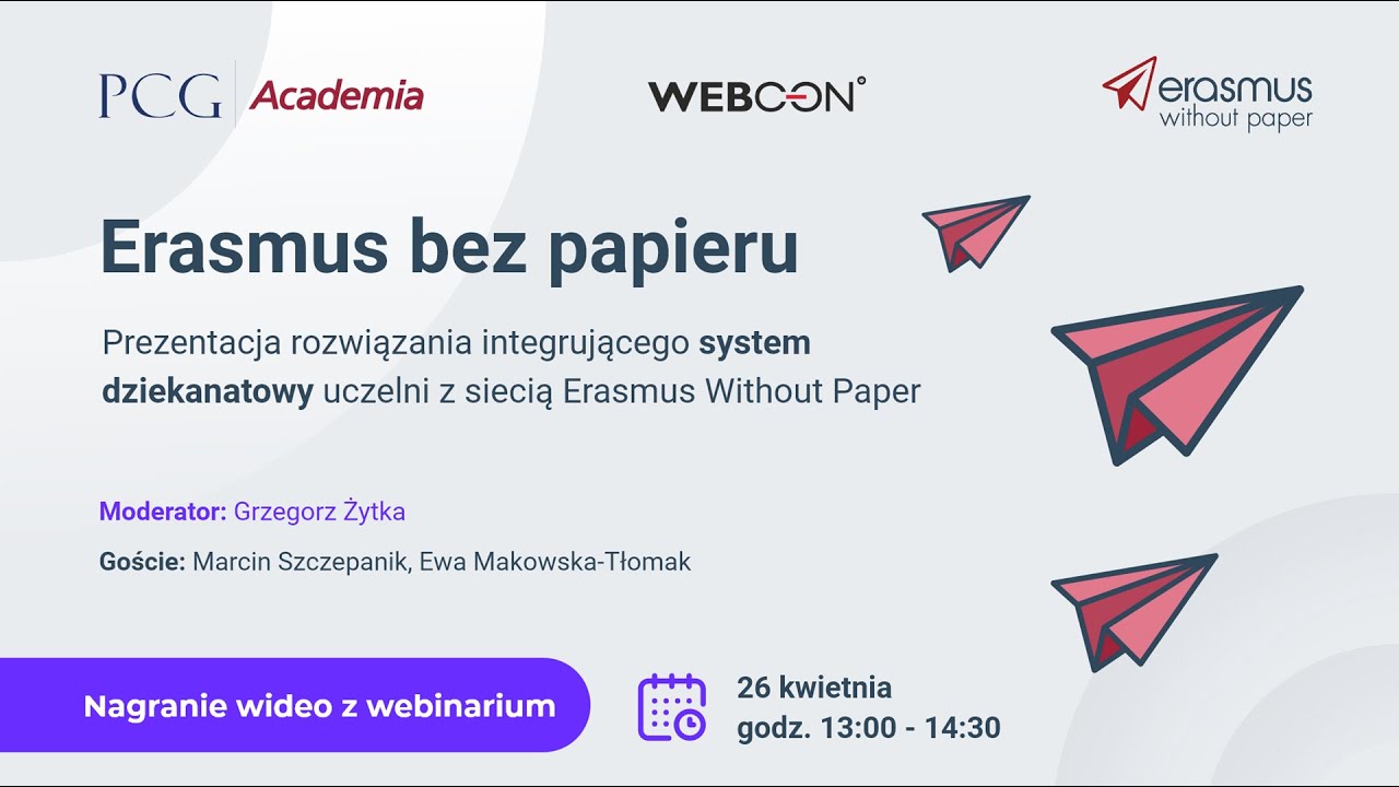 Erasmus bez papieru – prezentacja rozwiązania integrującego system dziekanatowy uczelni z siecią EWP