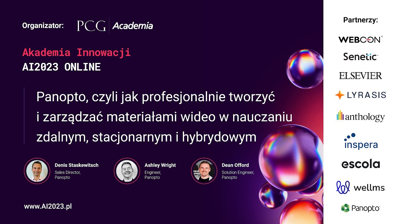 Panopto, czyli jak profesjonalnie tworzyć i zarządzać materiałami wideo w nauczaniu zdalnym, stacjonarnym i hybrydowym