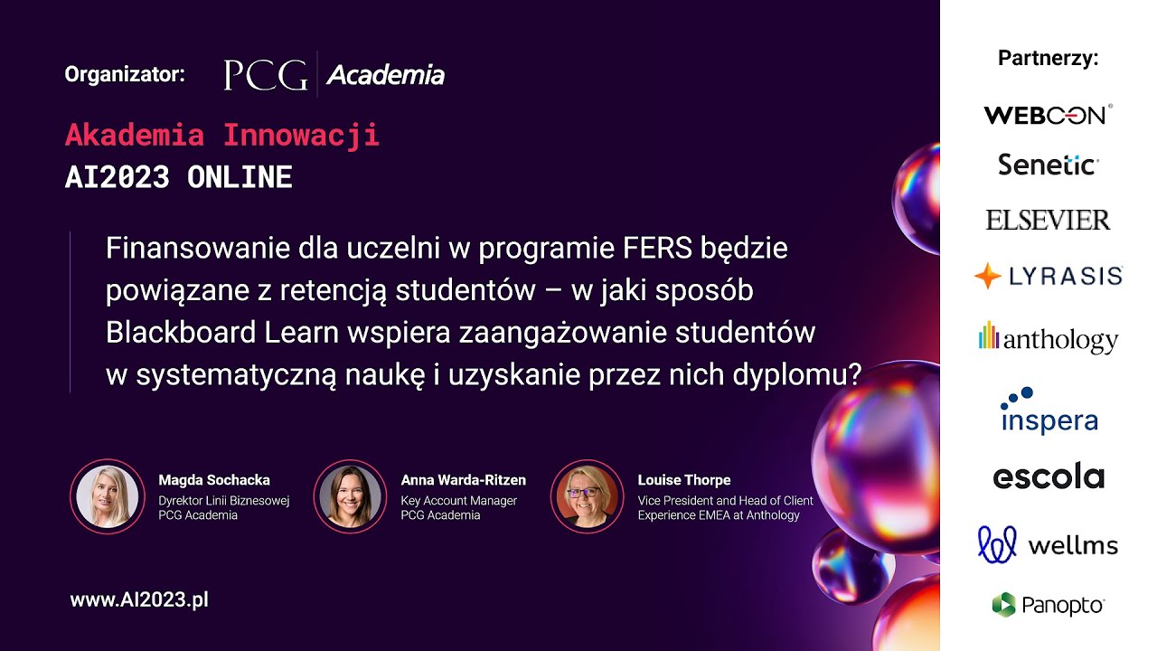 Finansowanie dla uczelni w programie FERS będzie powiązane z retencją studentów – w jaki sposób Blackboard Learn wspiera zaangażowanie studentów w systematyczną naukę i uzyskanie przez nich dyplomu?