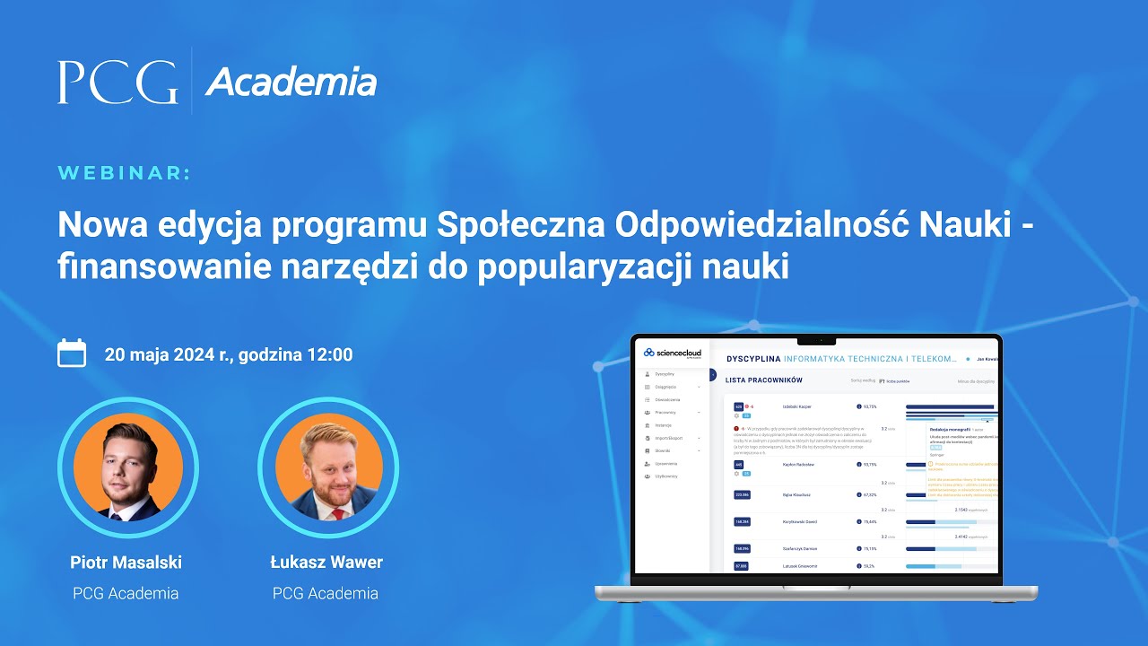 Nowa edycja programu Społeczna Odpowiedzialność Nauki – finansowanie narzędzi do popularyzacji nauki