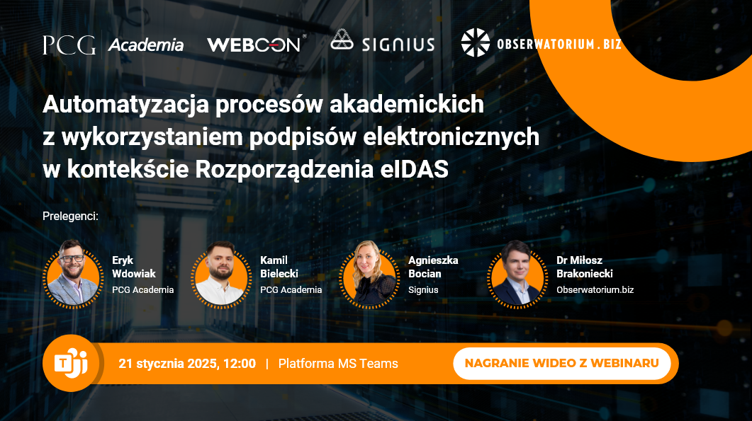 Automatyzacja procesów akademickich z wykorzystaniem podpisów elektronicznych w kontekście Rozporządzenia eIDAS