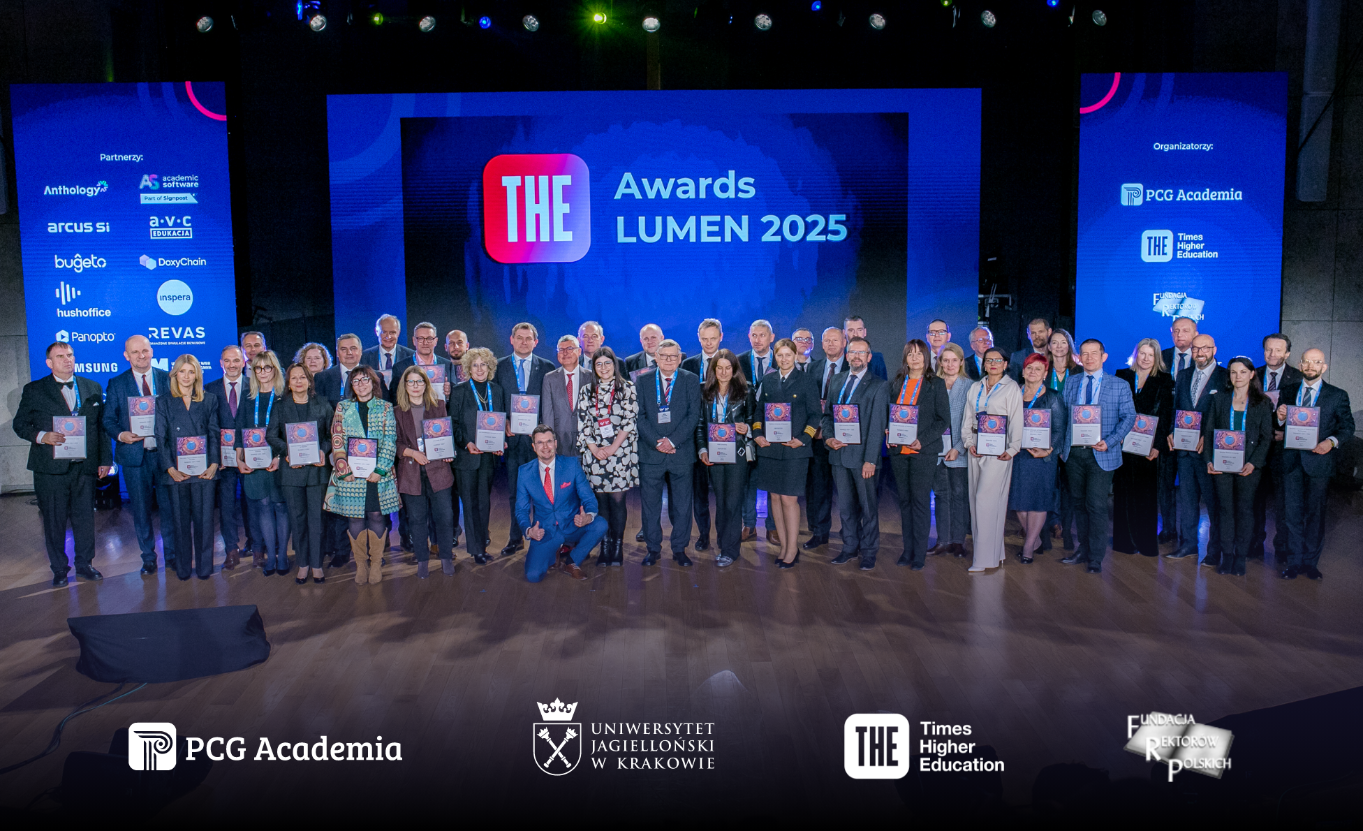 Preisverleihung der THE World University Rankings während der Konferenz LUMEN 2025
