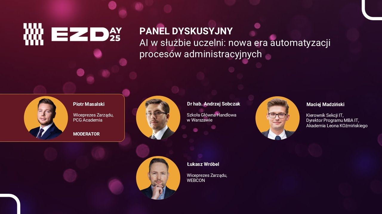 EZDAY 2025: AI w służbie uczelni: nowa era automatyzacji procesów administracyjnych