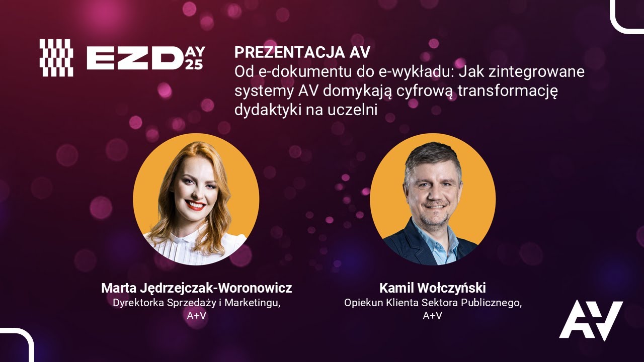 EZDAY 2025: Od e-dokumentu do e-wykładu: jak zintegrowane systemy AV domykają cyfrową transformację na uczelni