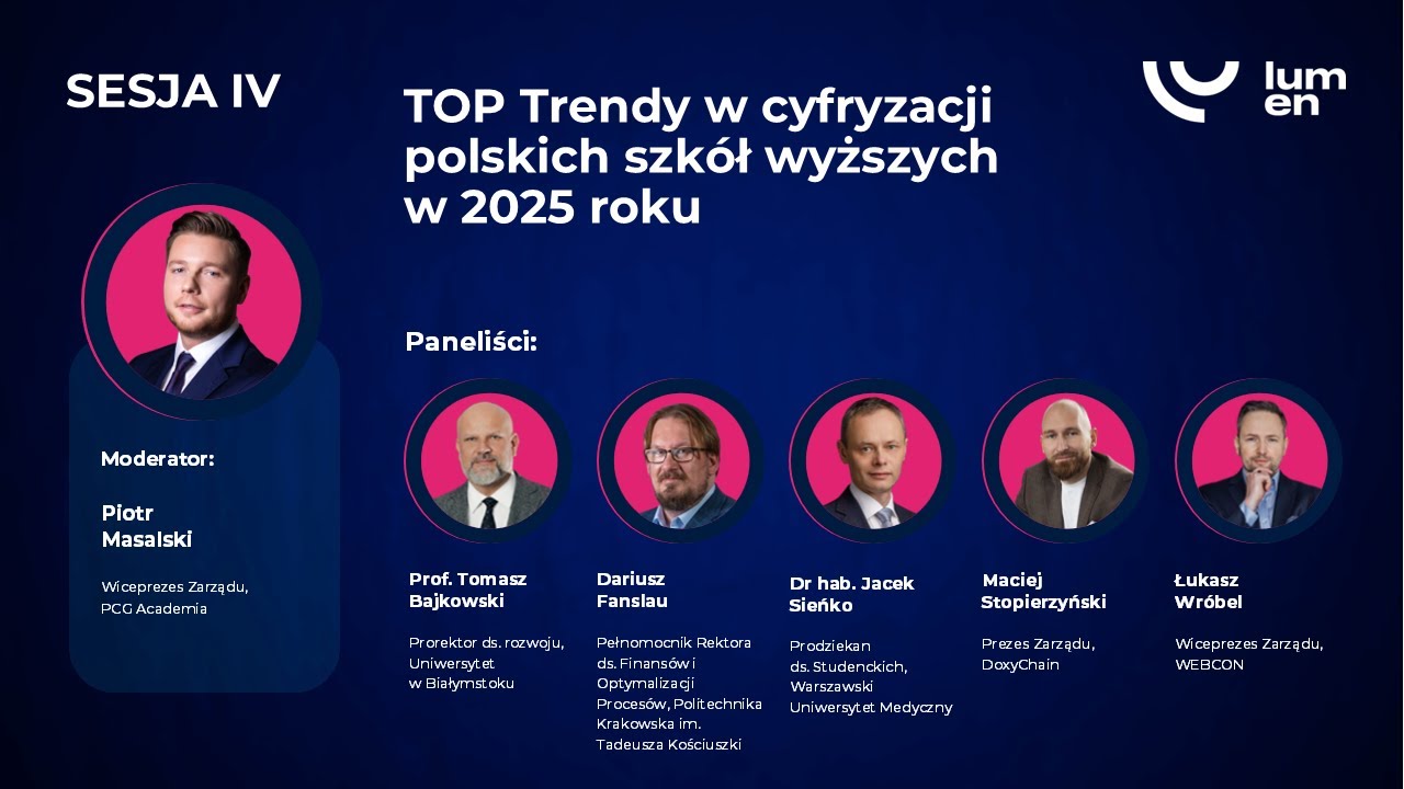 LUMEN 2025: TOP TRENDY W CYFRYZACJI POLSKICH SZKÓŁ WYŻSZYCH W 2025 ROKU