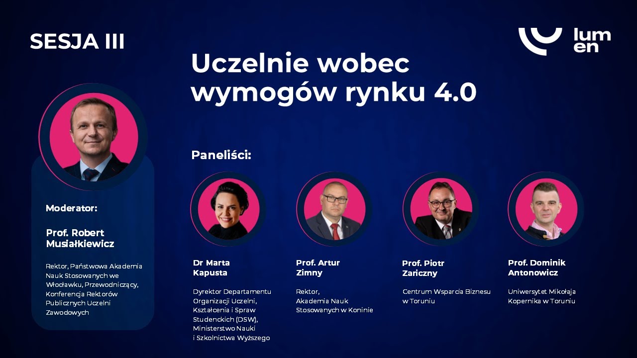 LUMEN 2025: UCZELNIE WOBEC WYMOGÓW RYNKU 4.0