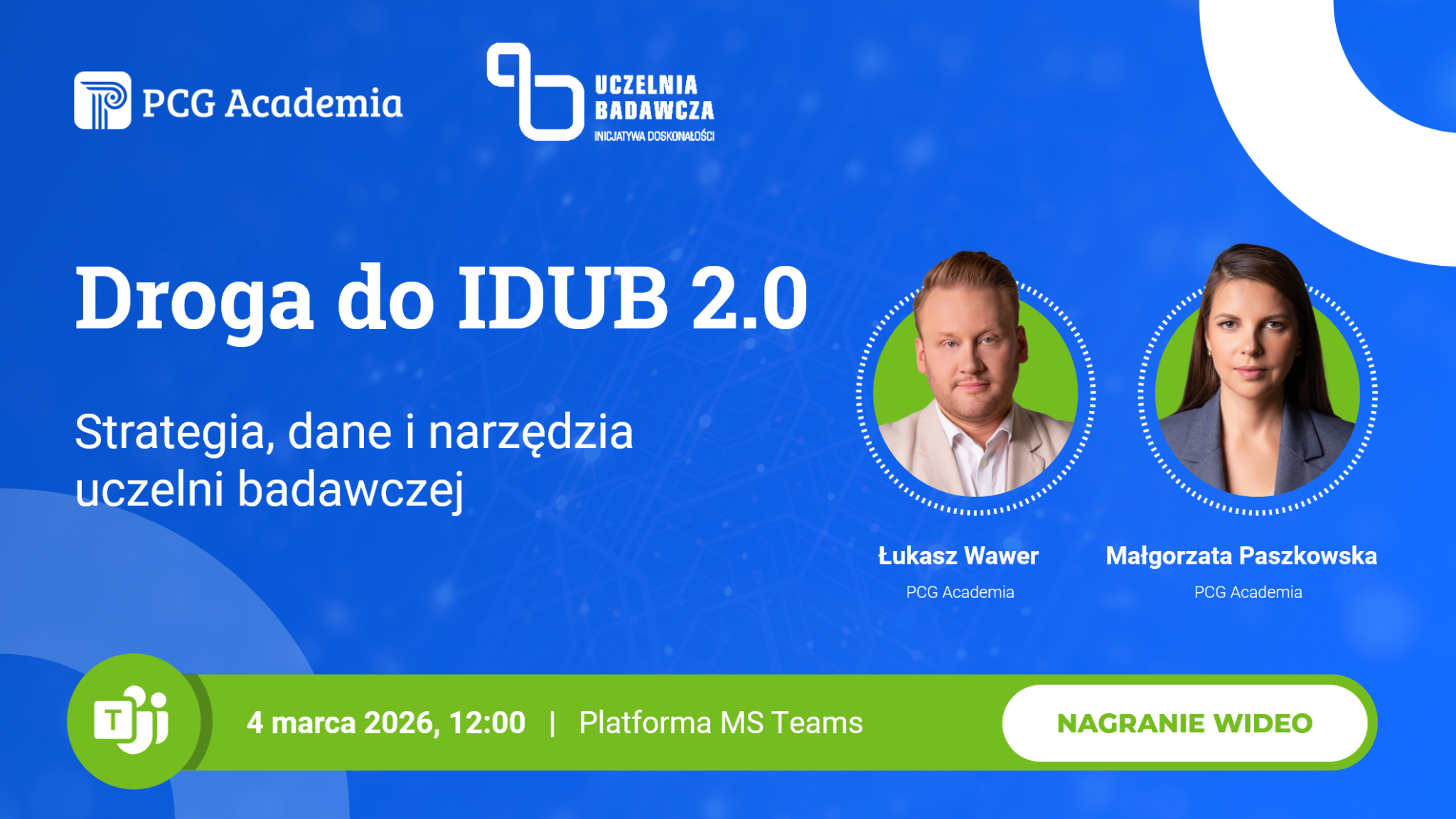 Droga do IDUB 2.0: strategia, dane i narzędzia uczelni badawczej