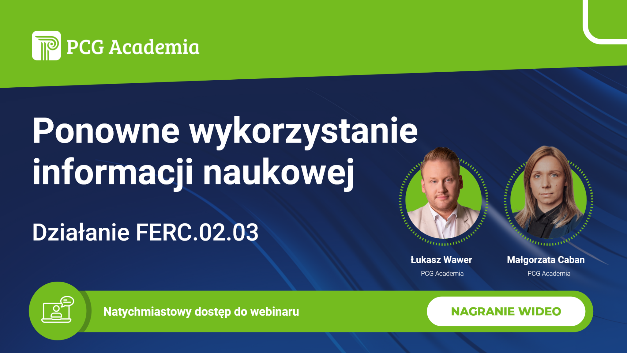 Ponowne wykorzystanie informacji naukowej | Działanie FERC.02.03